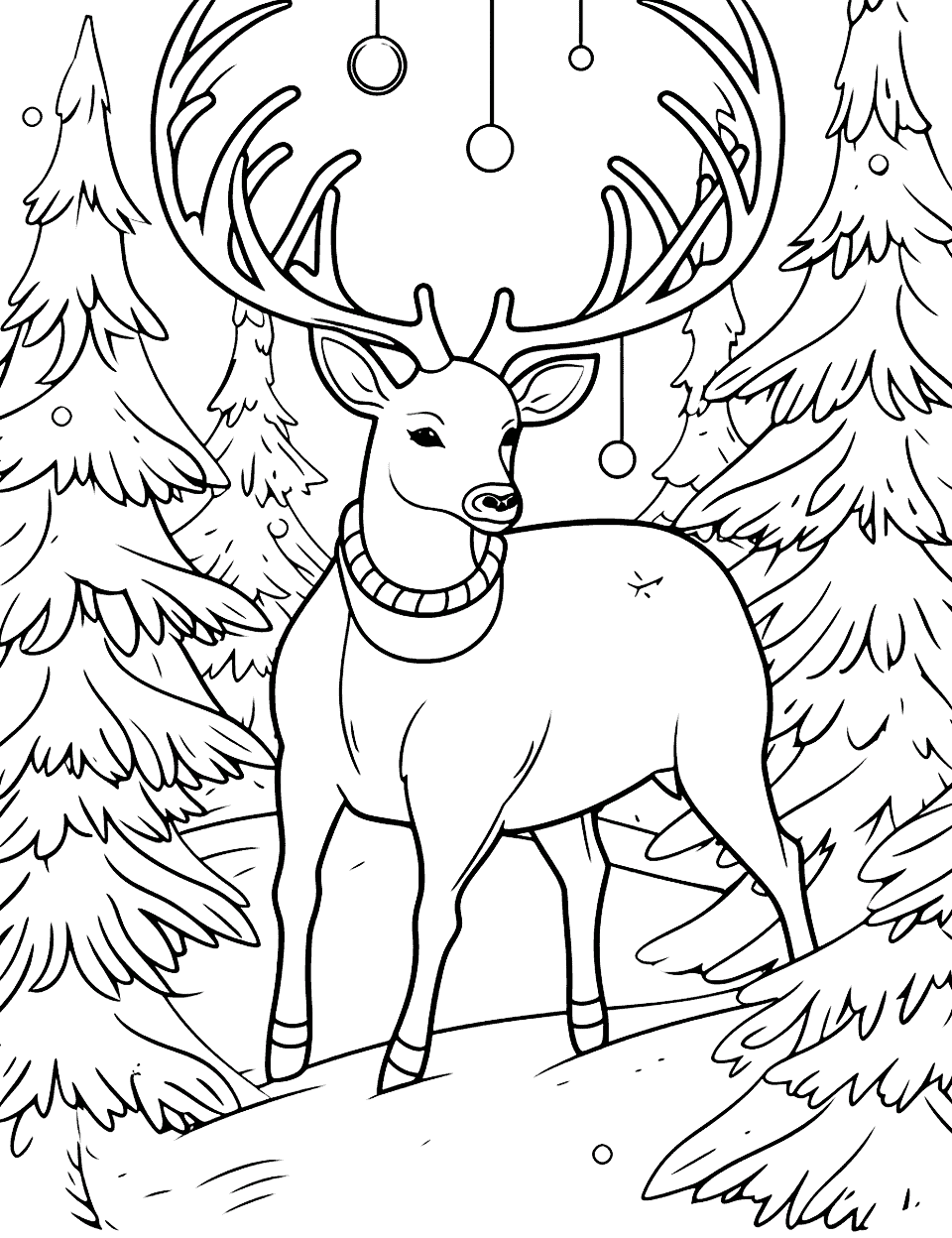 Christmas coloring pages free printable sheets