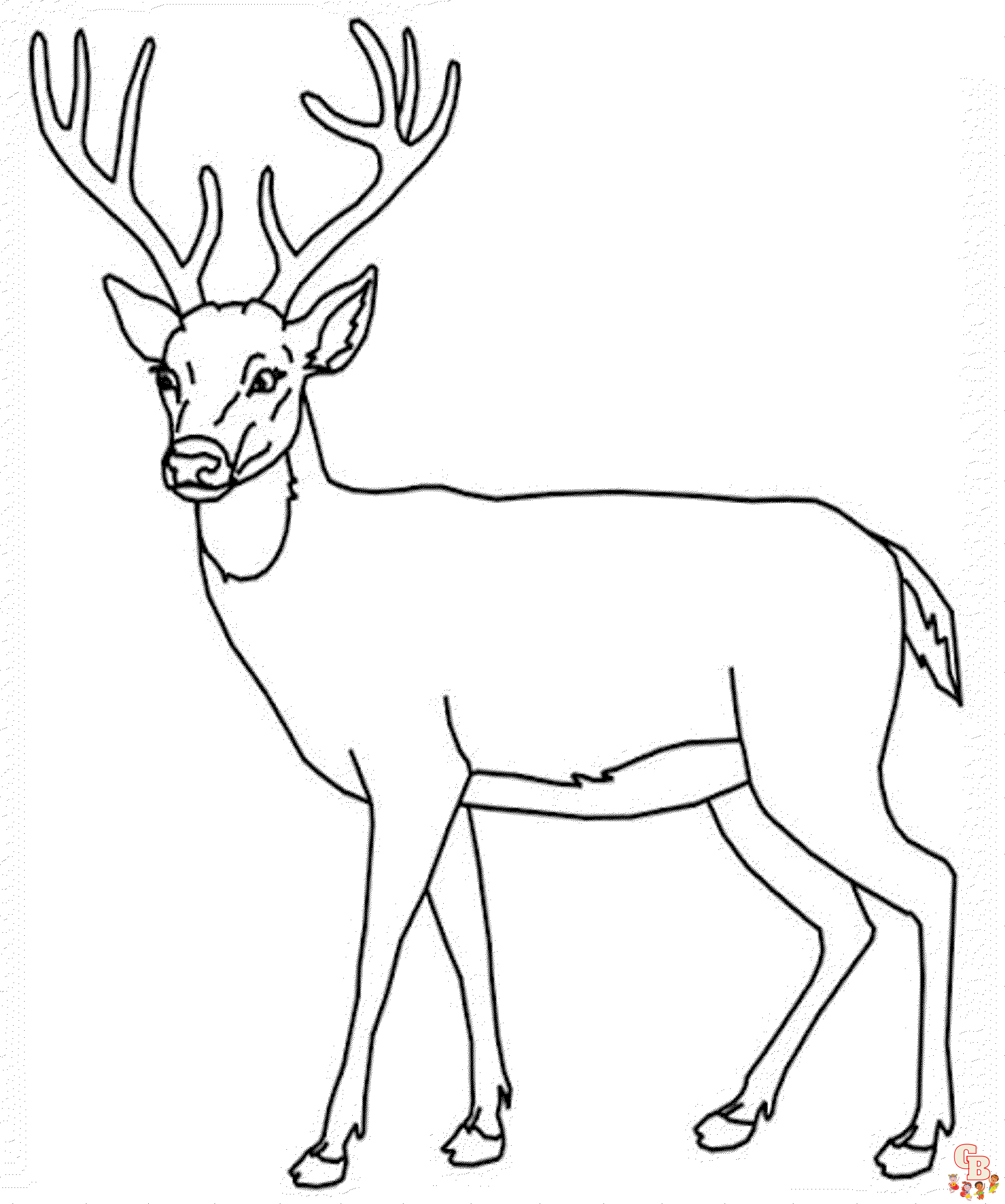 Deer coloring pages