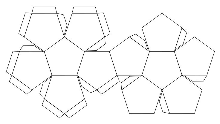 Dodecahedron template dodecahedron printable graph paper