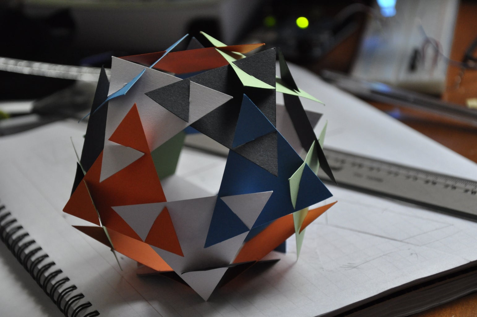 Modular paper dodecahedron steps with pictures