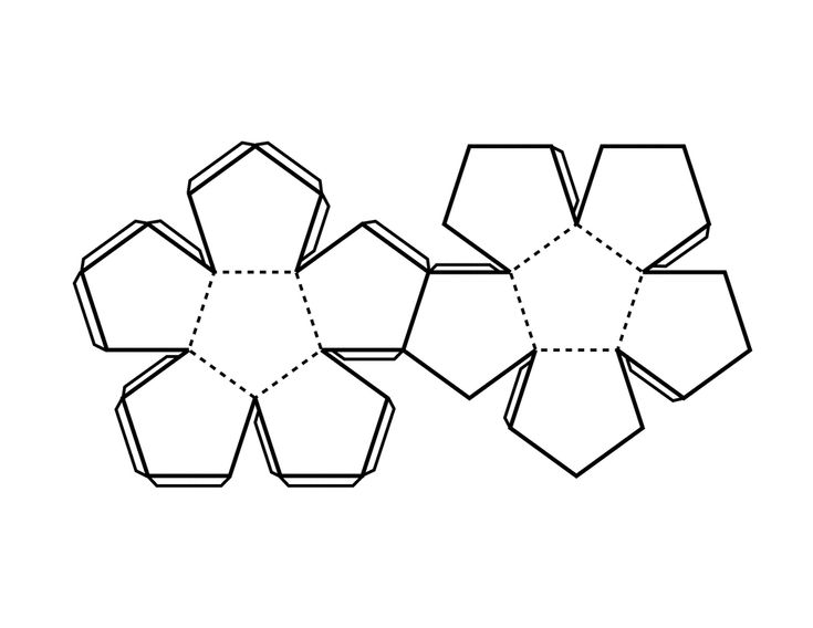 Pattern for dodecahedron clipart etc dodecahedron template dodecahedron d geometric shapes