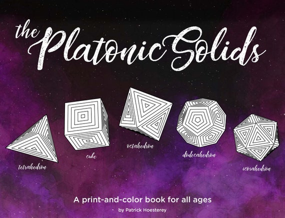 The platonic solids page coloring book for all ages printable pdf coloring pages by patrick hoesterey