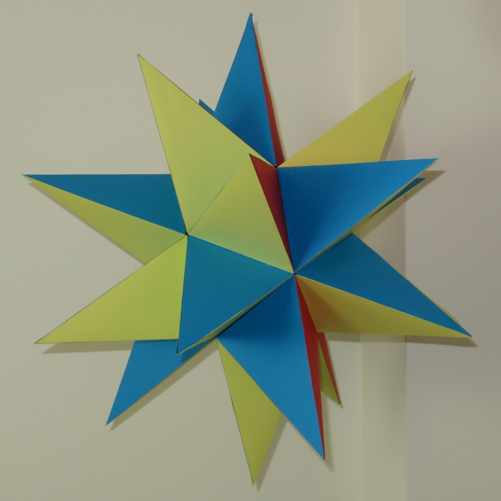 Paper great stellated dodecahedron