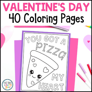 Valentine coloring pages