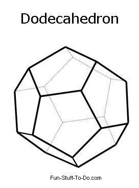 Printable shapes printable shapes d geometric shapes dodecahedron template