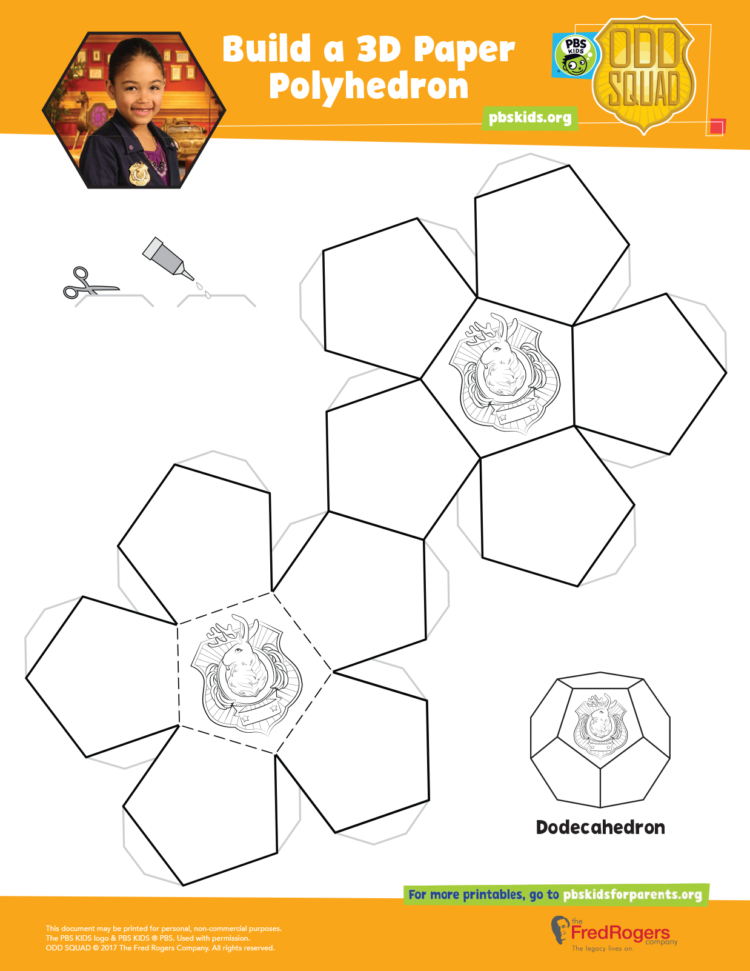 Build a d paper polyhedron kids coloringâ kids for parents