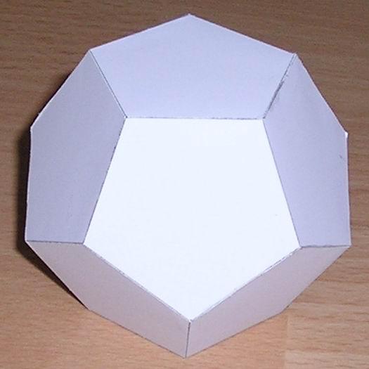 Paper dodecahedron