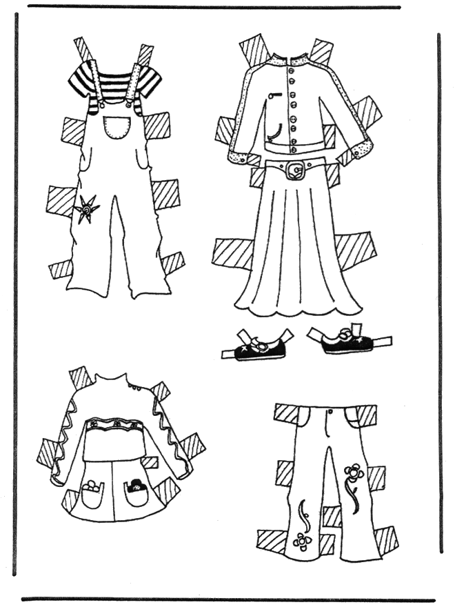 Cloth paper doll