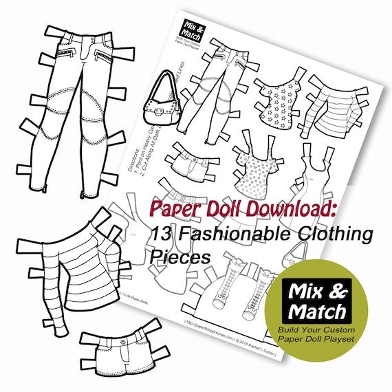 Paper doll fashion coloring page paper doll download printable paper doll clothing coloring page dress up doll paper doll to print