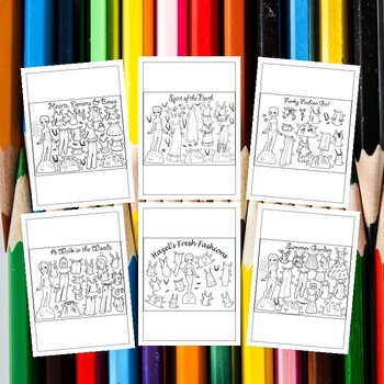 Printable paper doll clothes coloring pages for creative kids pages