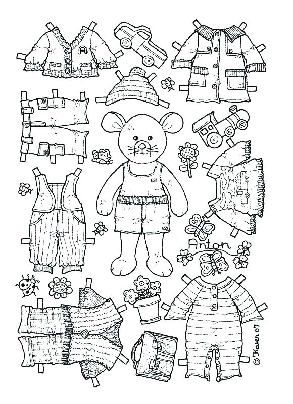 Paper doll template