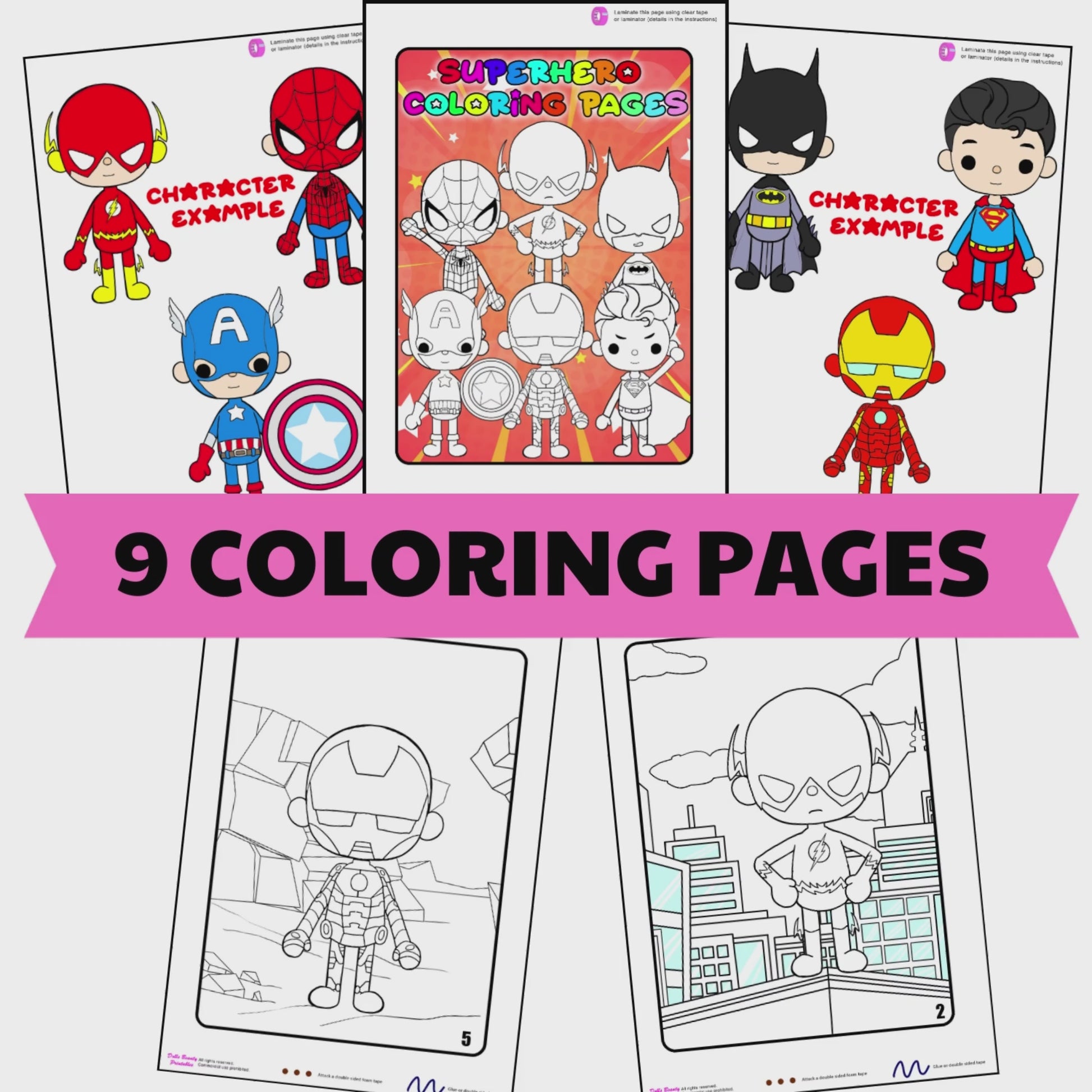 Color toca boca paper doll clothes toca boca super hero papercraft â woa doll craft