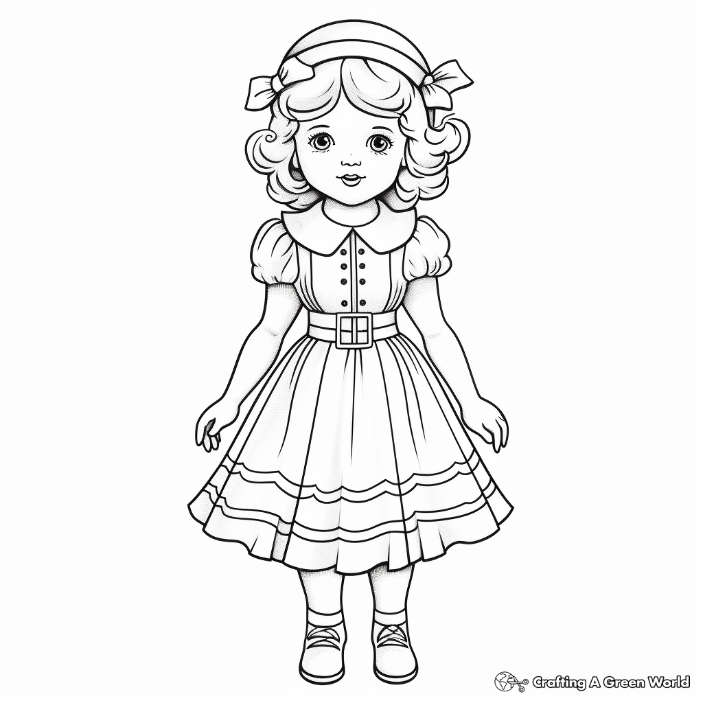 Doll coloring pages