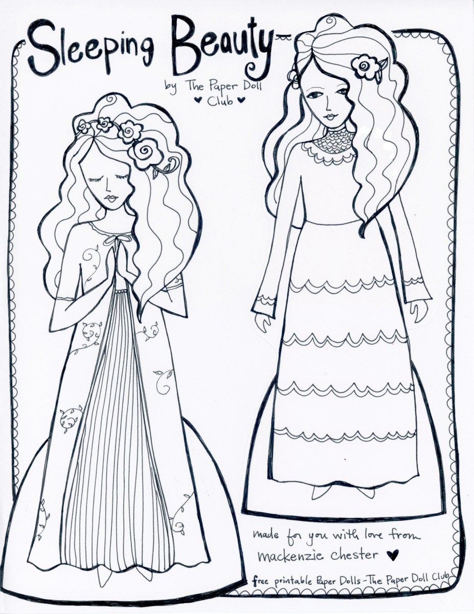 Free printable paper doll club coloring book â the sacred everyday
