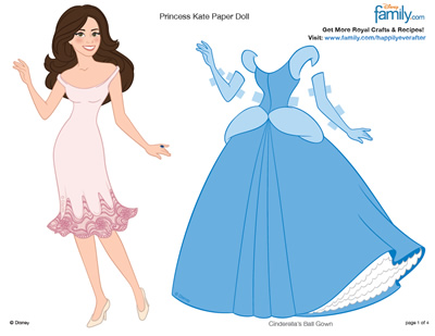 Princess kate paper doll â printables for kids â free word search puzzles coloring pages and other activities