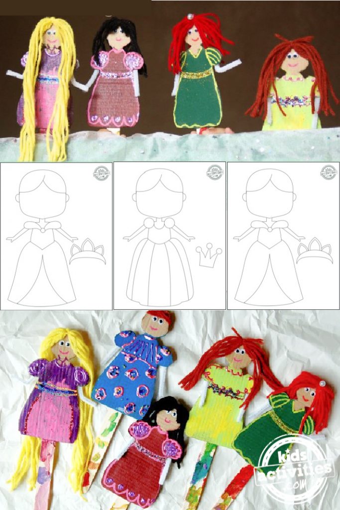 Free printable princess paper dolls for royal fun kids activities blog