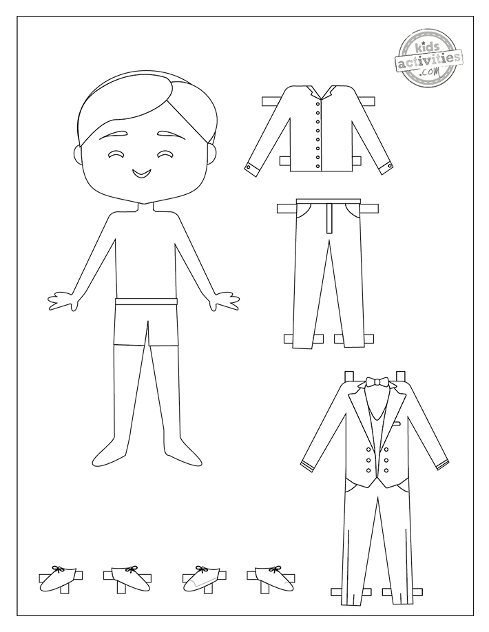 Free dress up paper dolls coloring pages kids activities blog