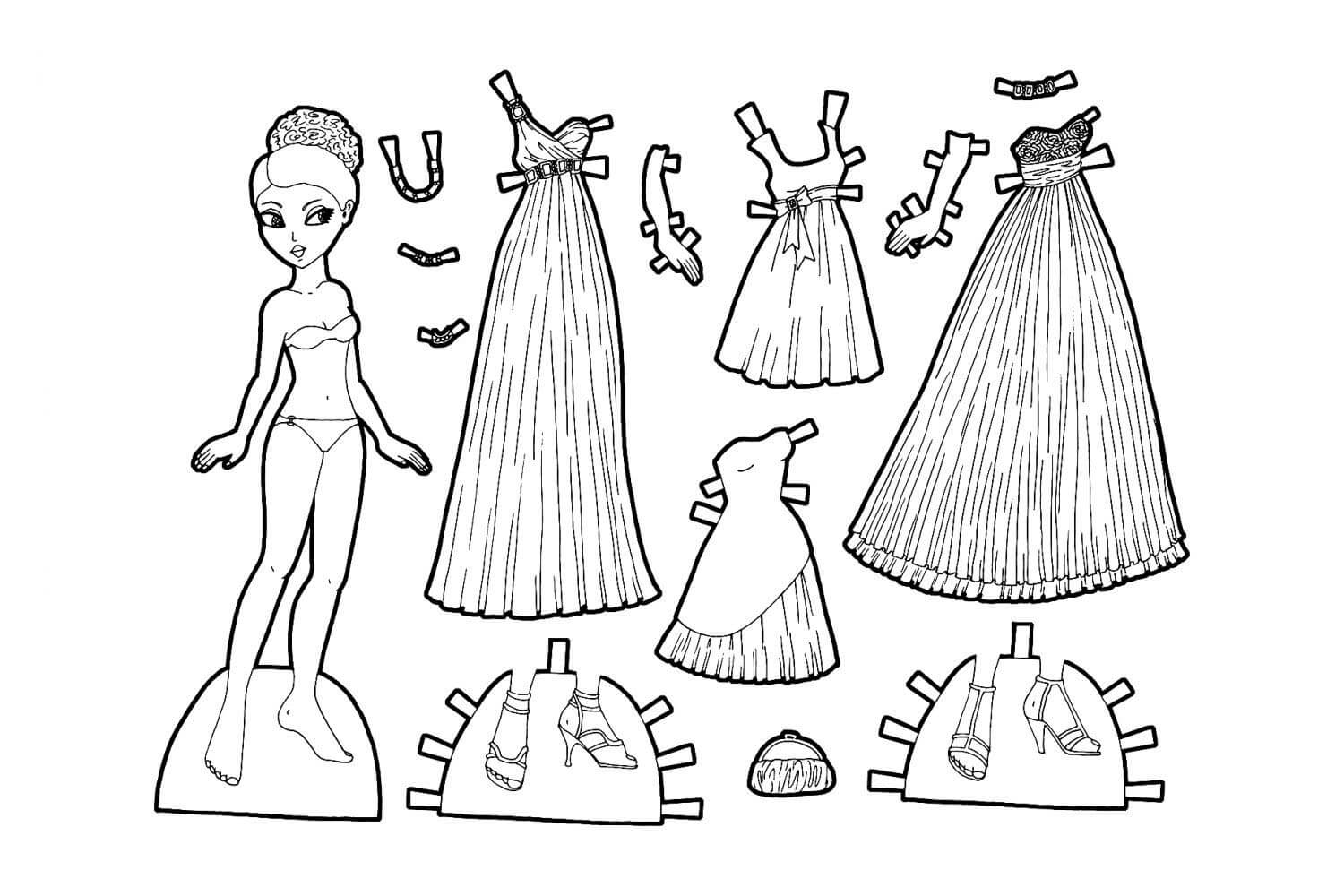 Paper dolls fãrbung seite