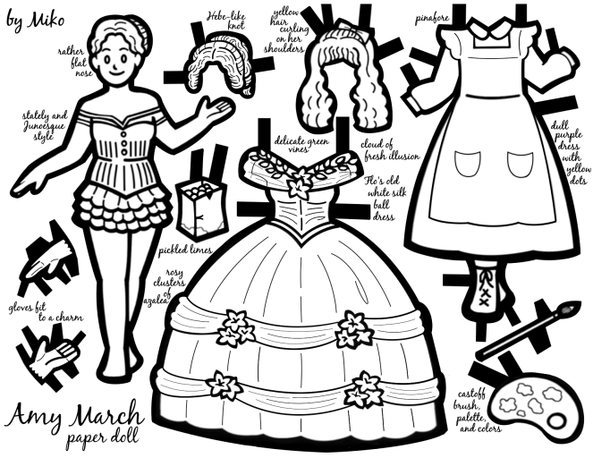 Little women paper dolls amy â eggs