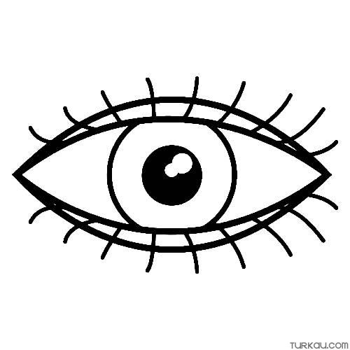 Eyeball coloring page