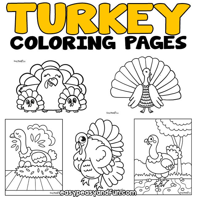 Turkey coloring pages