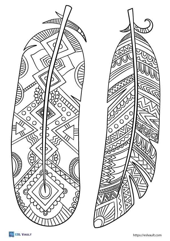 Free printable feather templates pdf