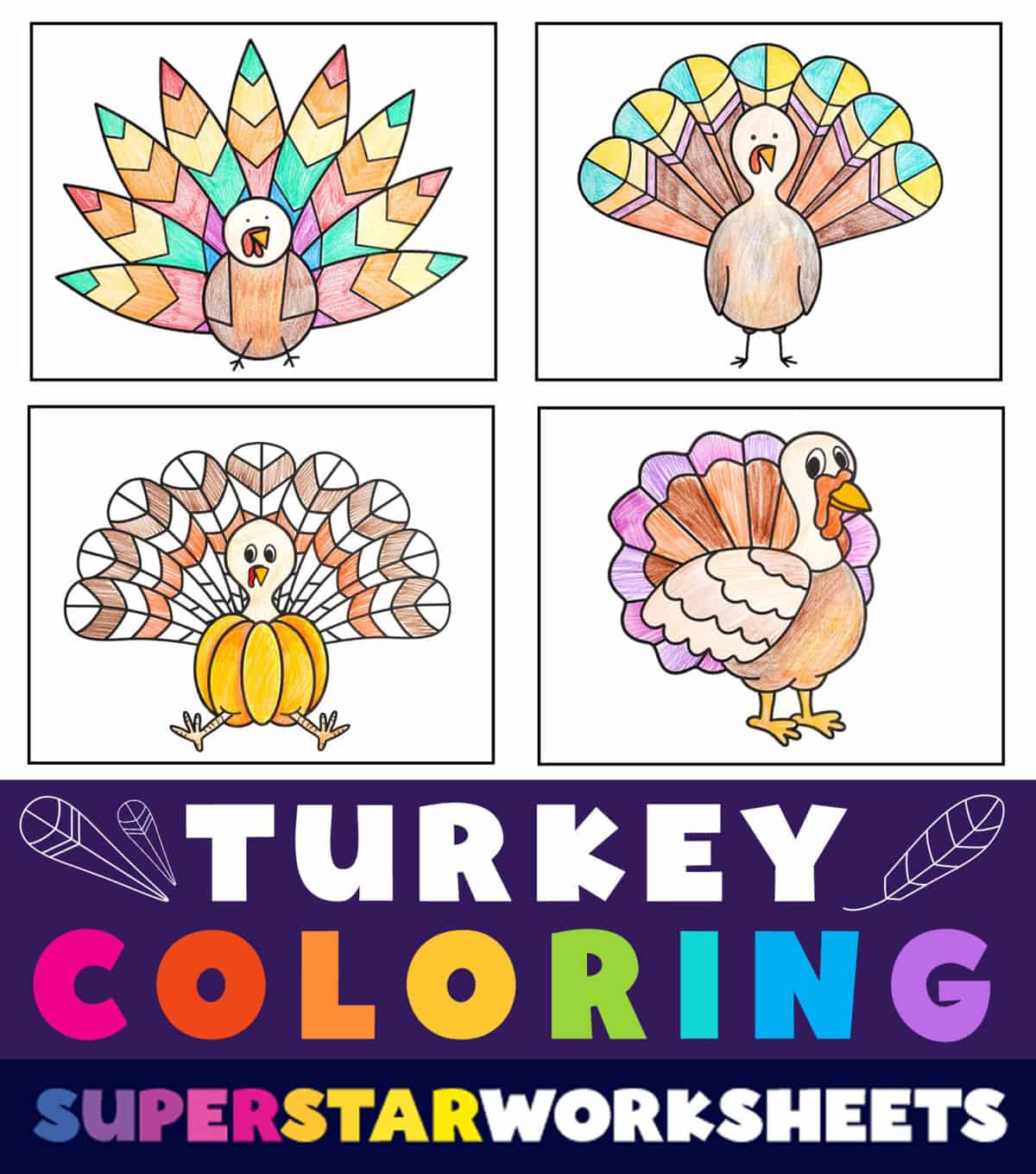 Turkey coloring pages