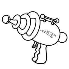 Gun coloring pages for the little adventurer in your house