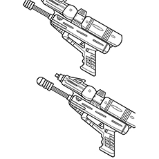 Gun coloring pages for the little adventurer in your house