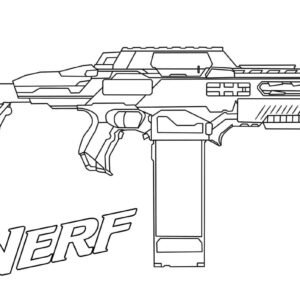 Gun coloring pages printable for free download