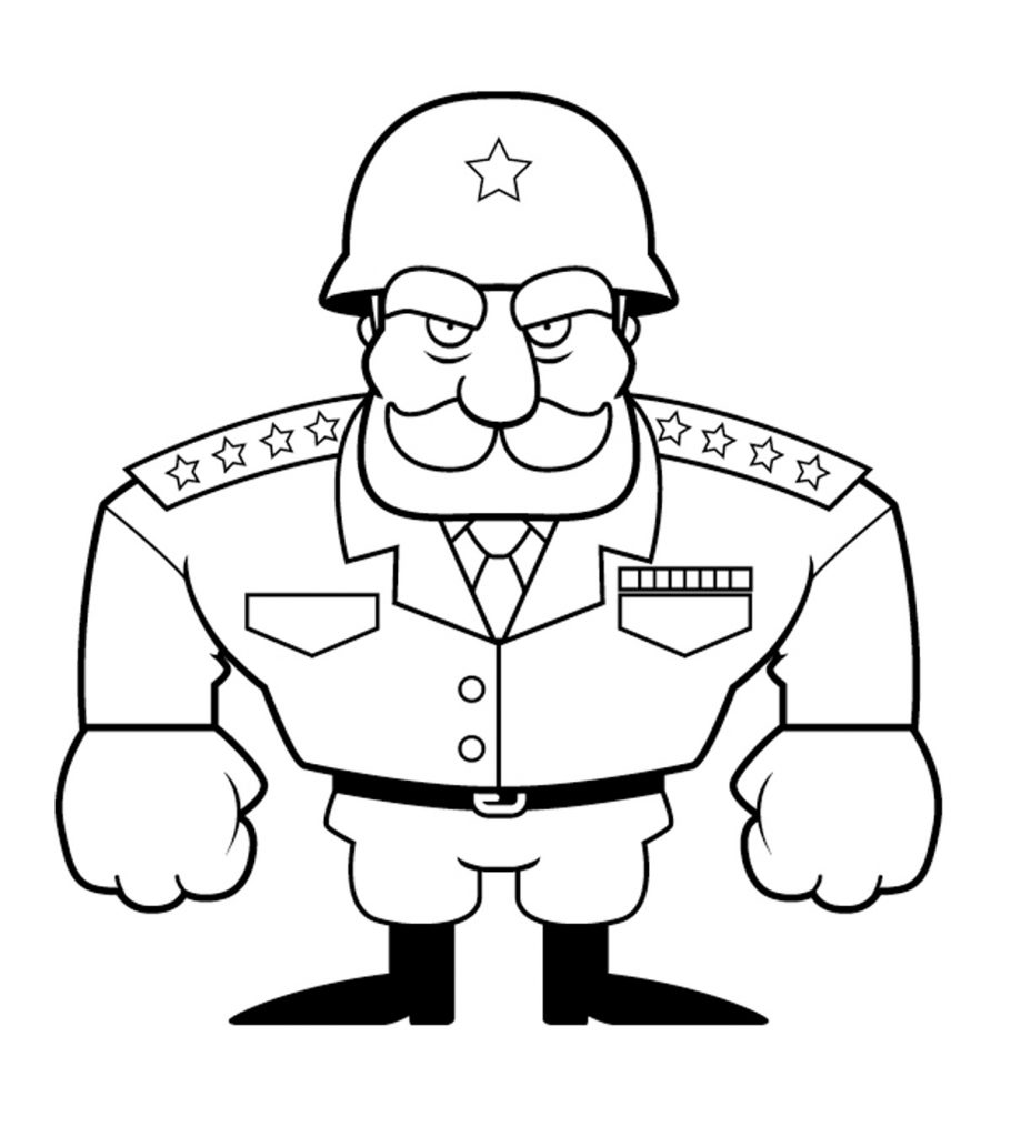 Military coloring pages