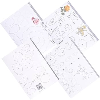 Sewacc sets paper flower print template flowers for crafts wedding scrapbook supplies rose leaf punch template flower embossing paper dies craft flowers piping gun plastic roses d arts