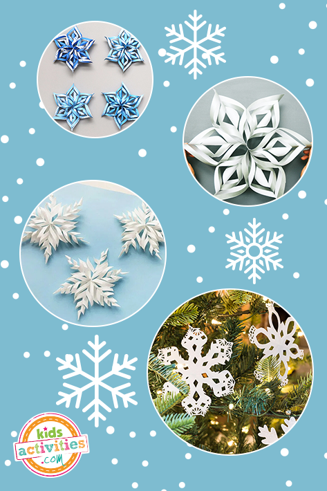 Cut out snowflake patterns