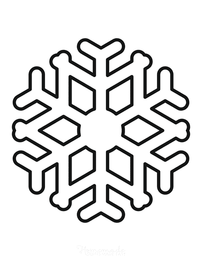 Best snowflake coloring pages free snowflake templates