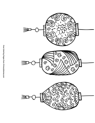 Chinese paper sky lantern coloring page â free printable pdf from