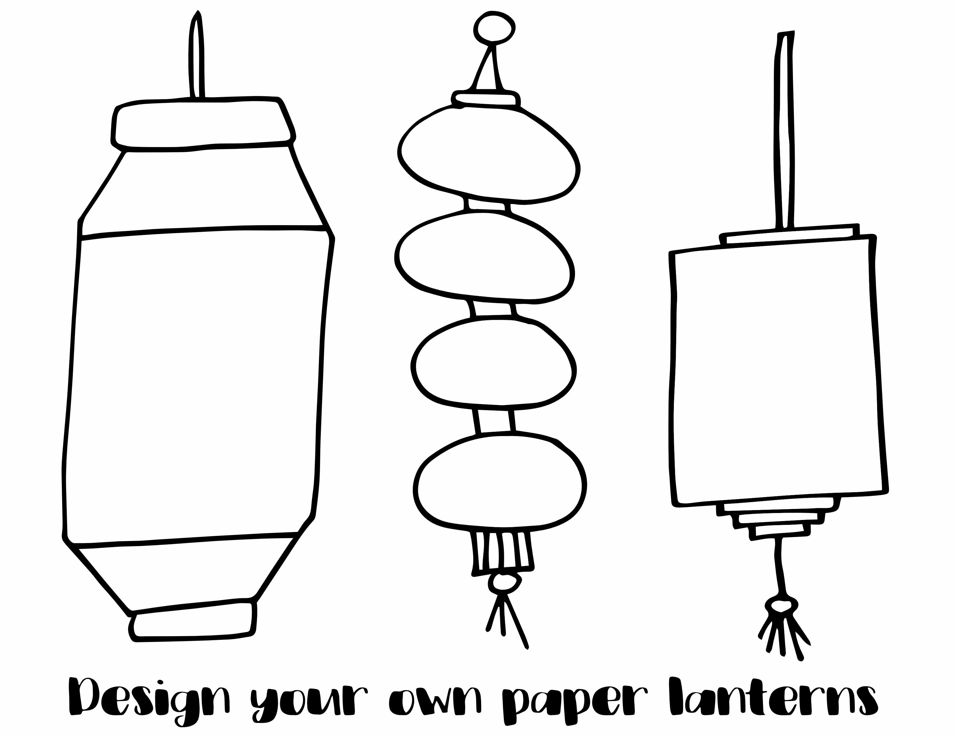 Free paper lantern coloring pages â stevie doodles