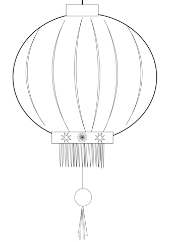 Chinese lantern coloring page free printable coloring pages