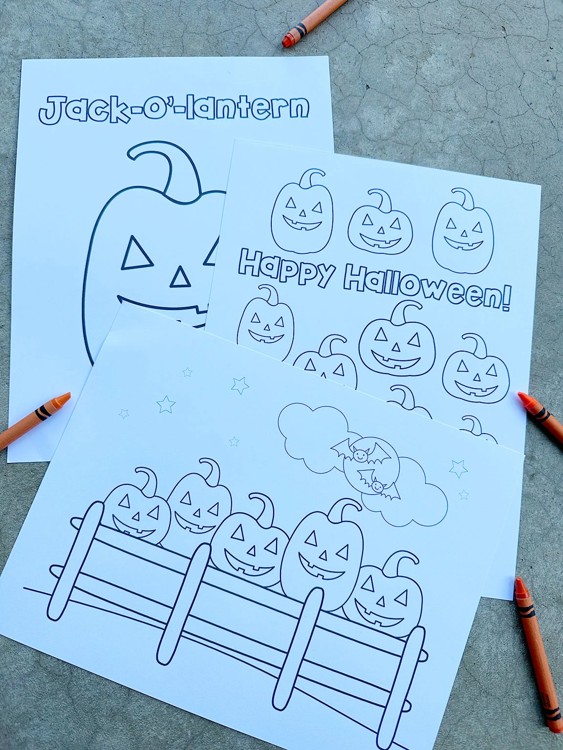 Jack o lantern coloring pages â mary martha mama