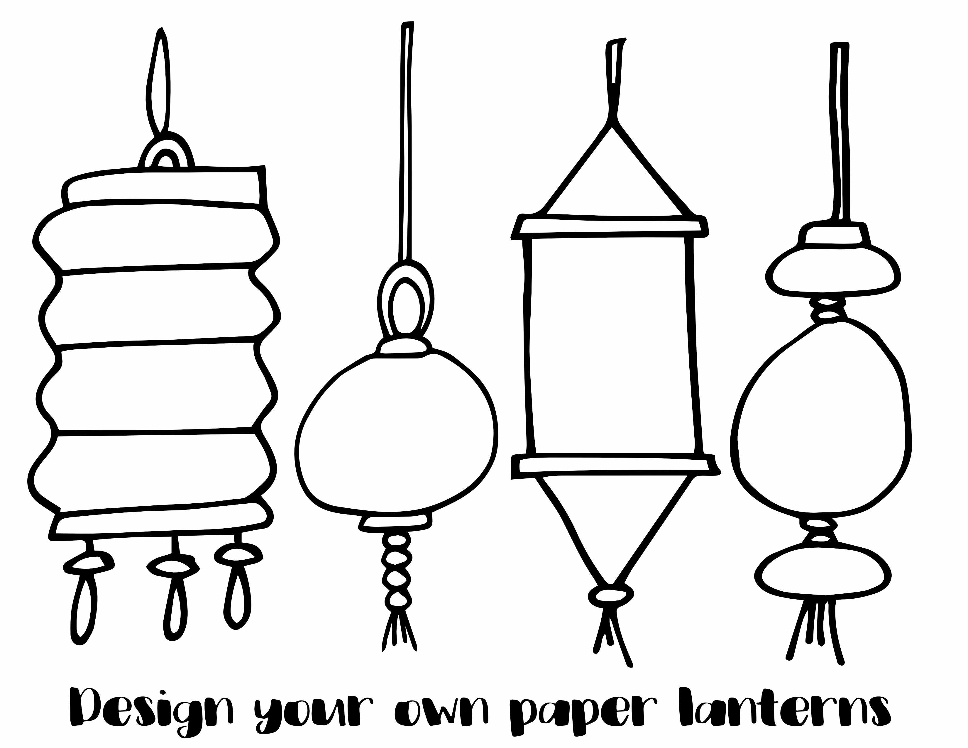 Free paper lantern coloring pages â stevie doodles