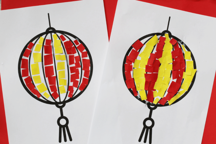 Printable paper lantern template