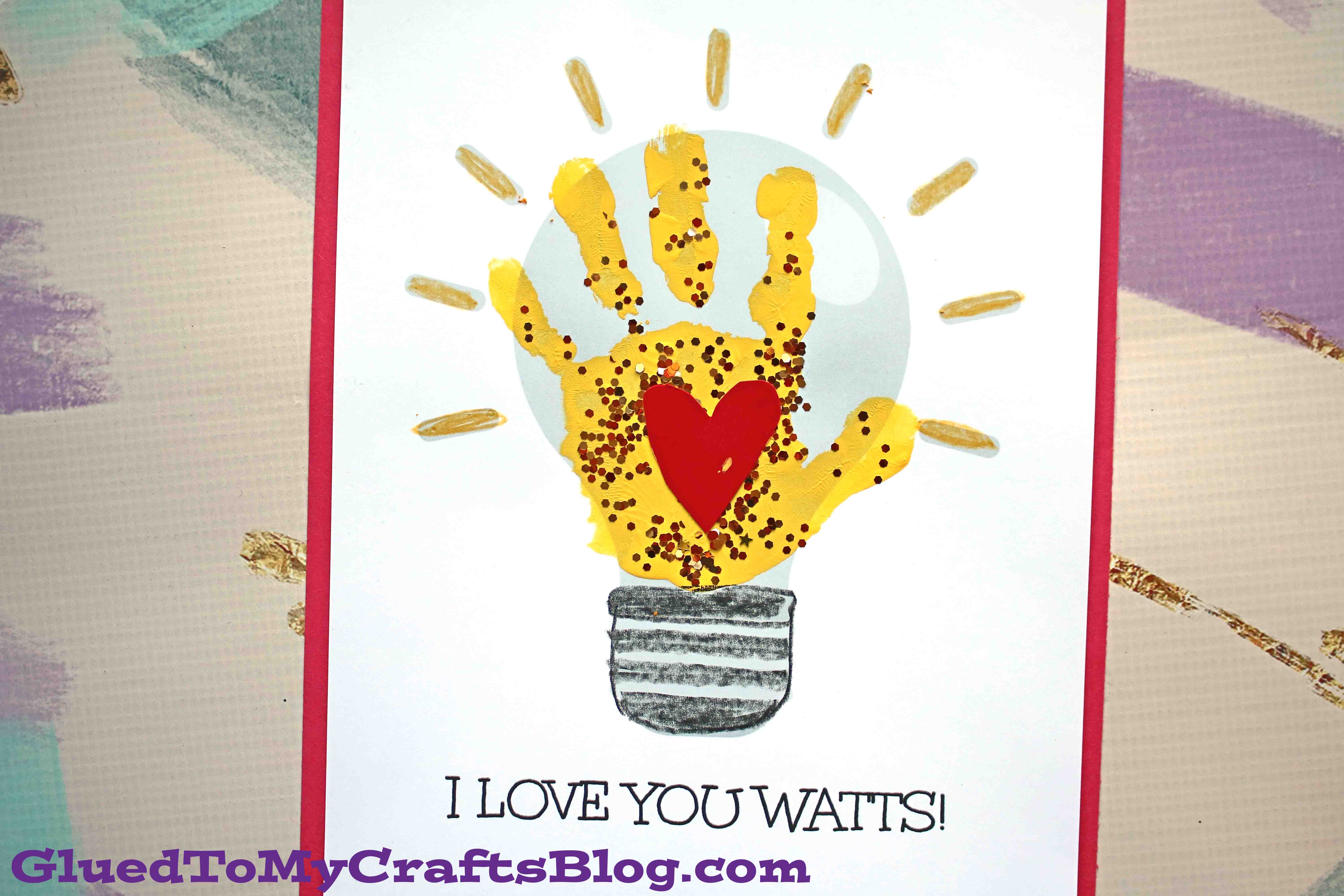 Handprint light bulb