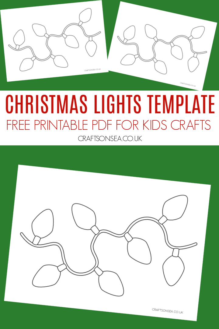 Christmas lights template free printable pdf