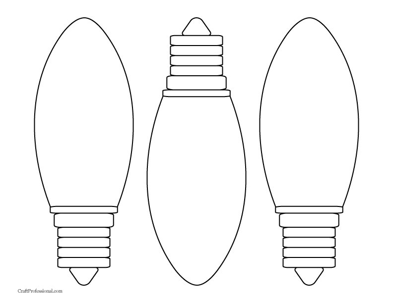 Christmas lights coloring pages