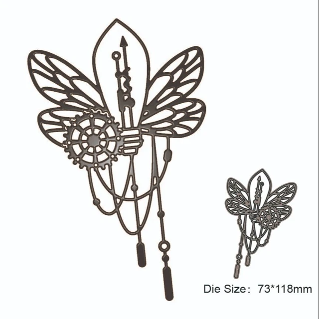 New butterfly haped light bulb metal cutting cut decoration diy crapbook paper craft knife mould blade punch tencil die