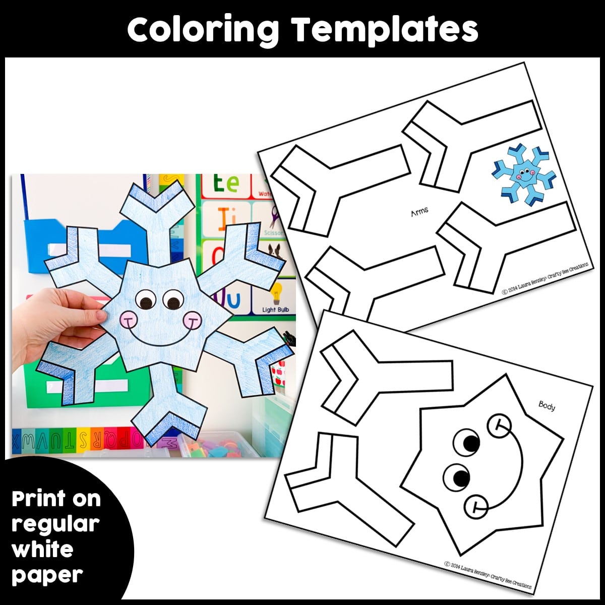 Snowflake craft activity