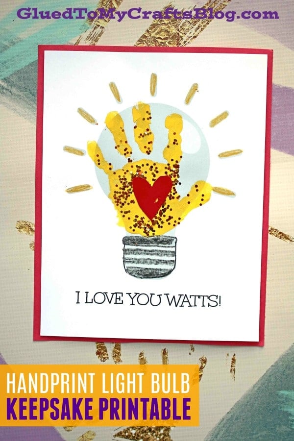 Handprint light bulb