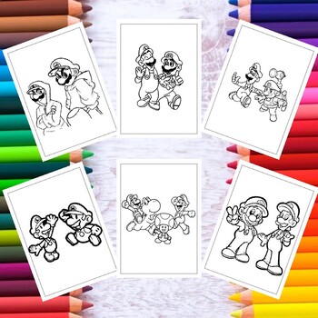 Printable mario and luigi coloring pages where imagination soars