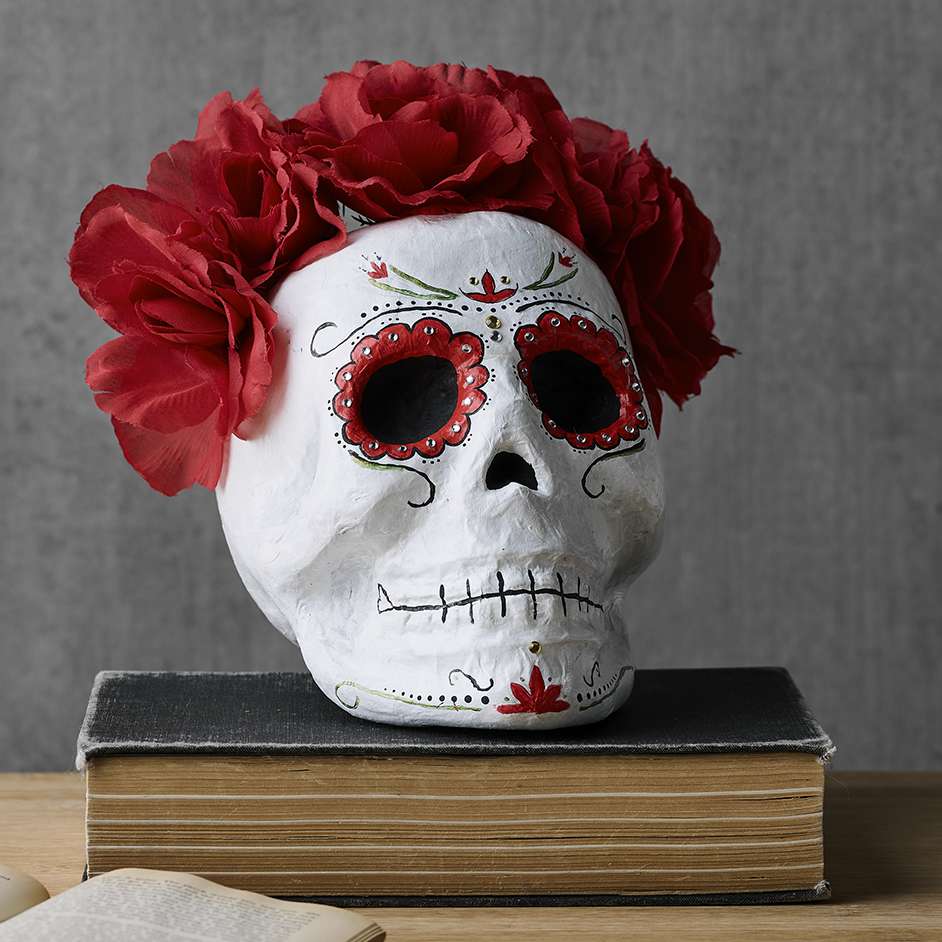 Paper mache skull project spotlight australia