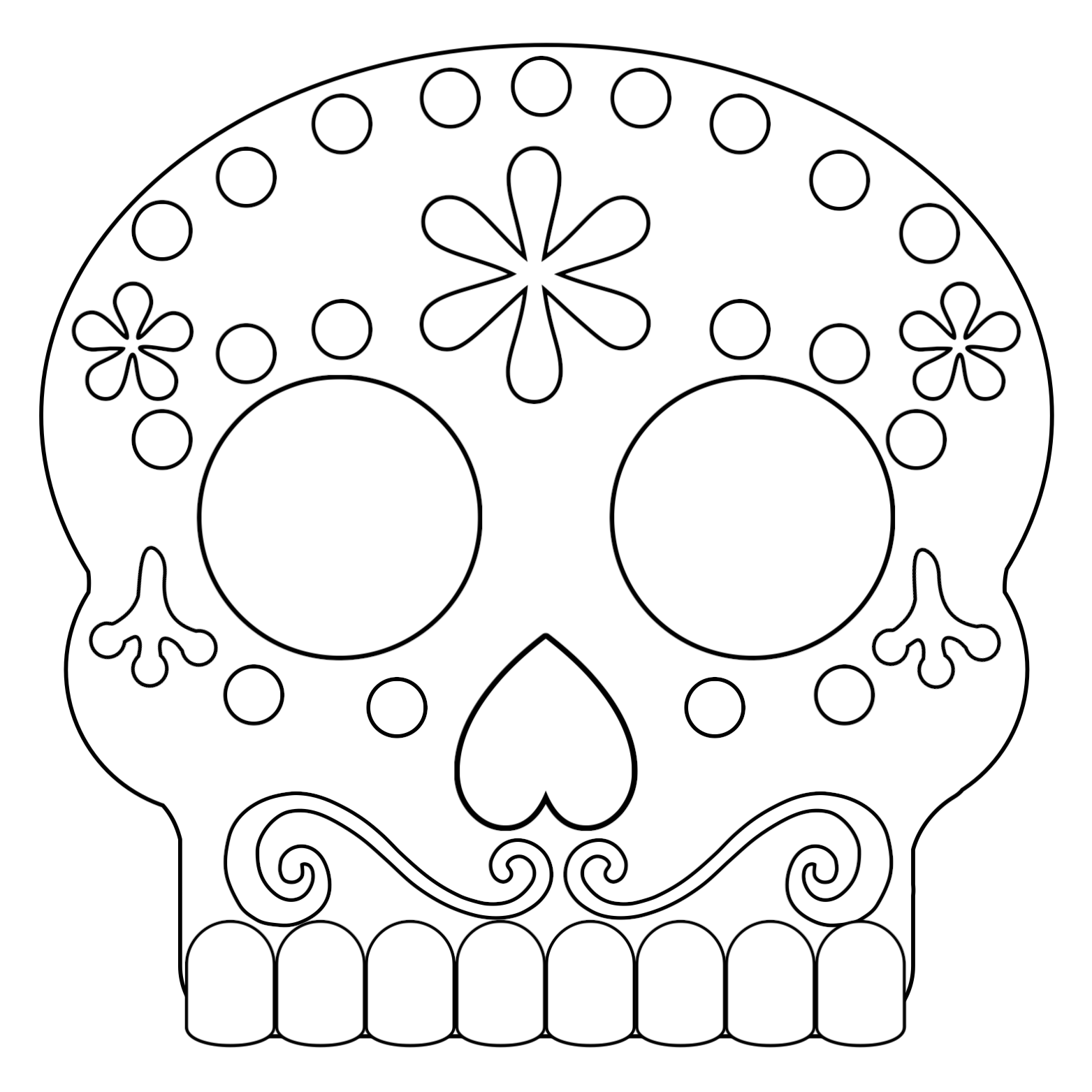 Day of the dead masks sugar skulls free printable