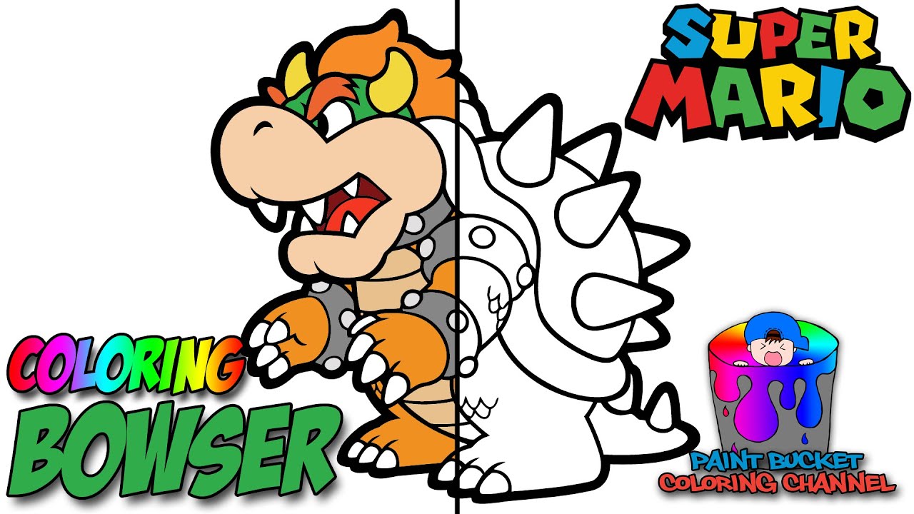 Paper bowser from paper mario